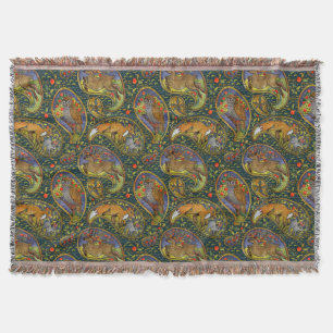 Beautiful Woodland Creatures Painting Throw