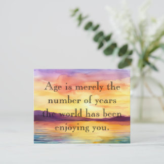 Beautiful Words About Aging Greeting Card