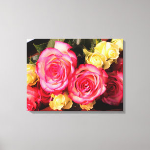 Beautiful Wrapped Canvas Roses