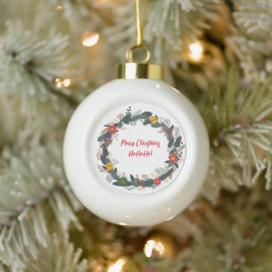 beautiful wreath Christmas ornament
