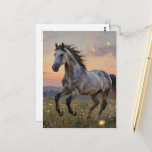 Beautiful Year of the Horse Postcard