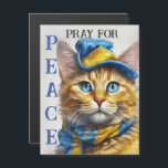 Beautiful Yellow Cat with Blue Eyes - ukraine<br><div class="desc">Beautiful Yellow Cat with Blue Eyes, this design features a beautiful yellow cat with blue eyes. Ukraine - pray for peace.</div>