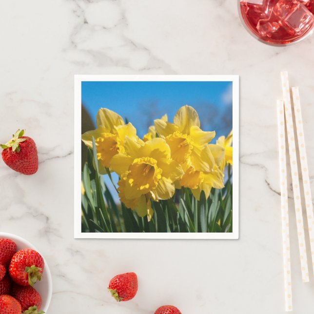 Beautiful Yellow Daffodils Napkin (Insitu)