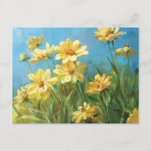 Beautiful Yellow Daisies Postcard
