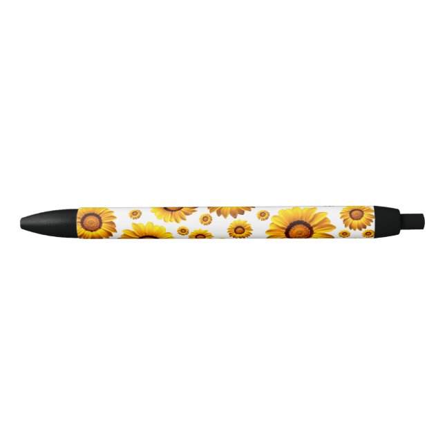 Beautiful yellow flowers   black ink pen (Front)