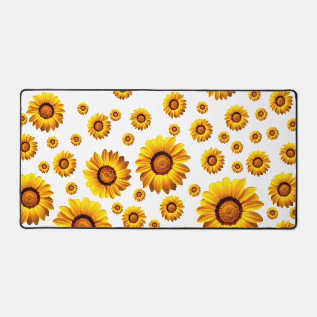 Beautiful yellow flowers   desk mat (Front)