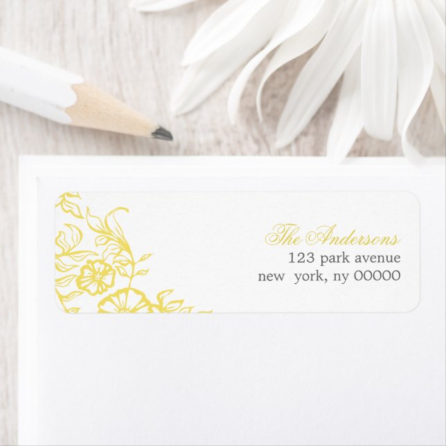 Beautiful Yellow & Grey Floral Wedding (Insitu)