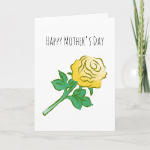 Beautiful Yellow Rose Card