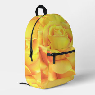 Beautiful Yellow Rose Printed Backpack