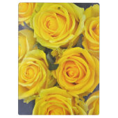 Beautiful yellow roses clipboard (Back)