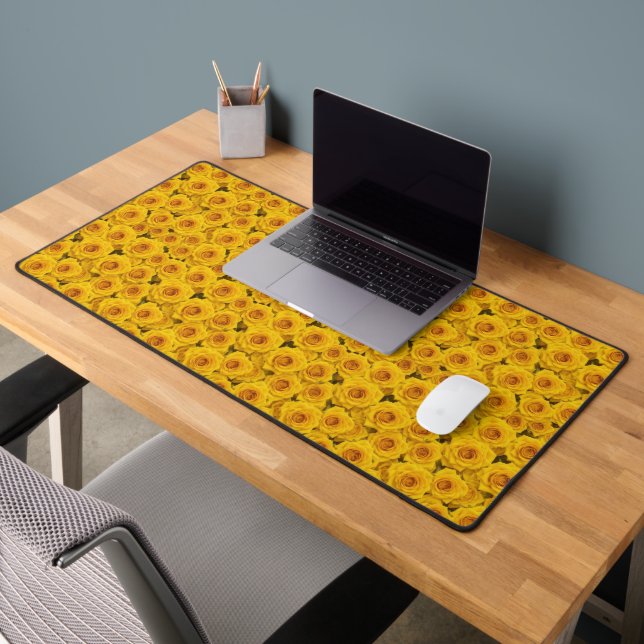 Beautiful Yellow Roses Desk Mat (Office 2)