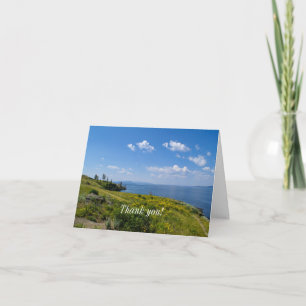 Beautiful Yellowstone Lake Thank You Card