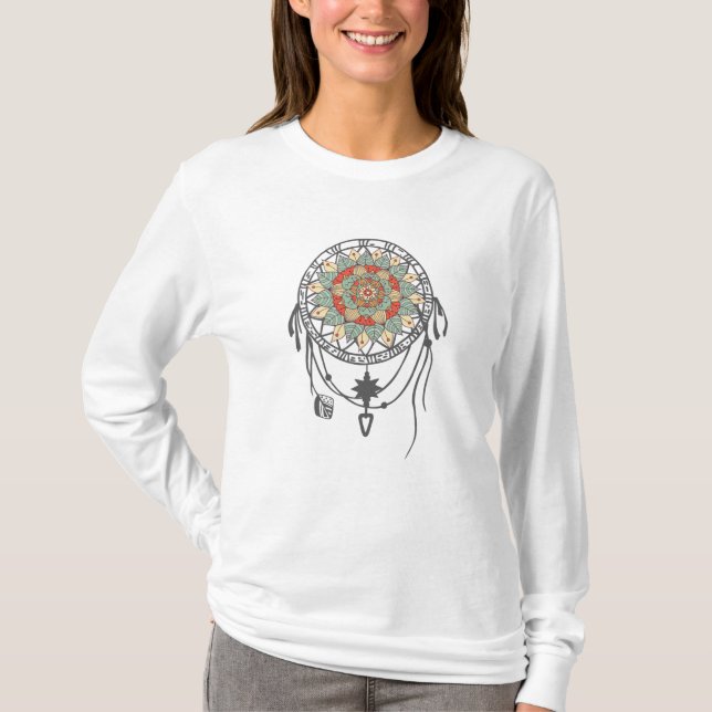 Beautiful Yoga Design T-Shirt (Front)