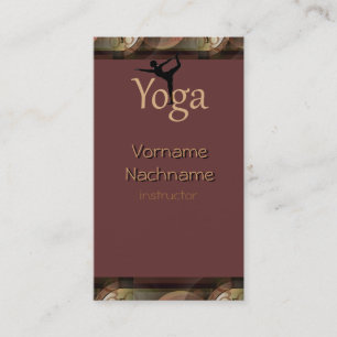 Beautiful Yoga instructor Buisness card