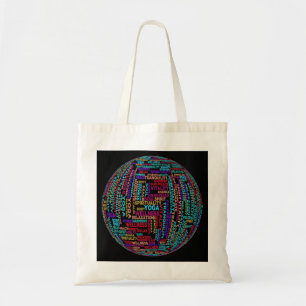 Beautiful Yoga Wellness & Harmony Globe Tote Bag