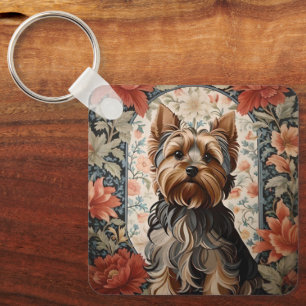 Beautiful Yorkie   Yorkshire Terrier Portrait Key Ring