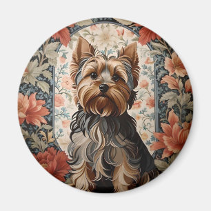 Beautiful Yorkie Yorkshire Terrier Portrait Magnet