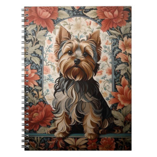 Beautiful Yorkie Yorkshire Terrier Portrait Notebook