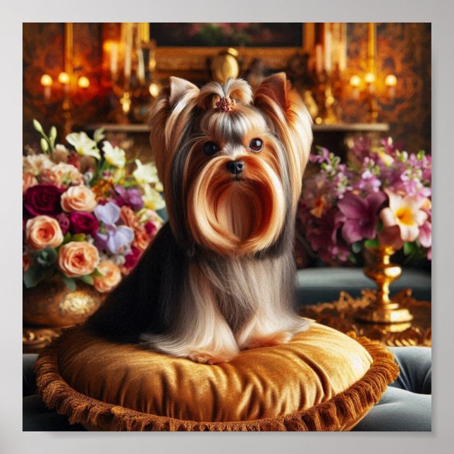 Beautiful Yorkshire Terrier Poster (Front)