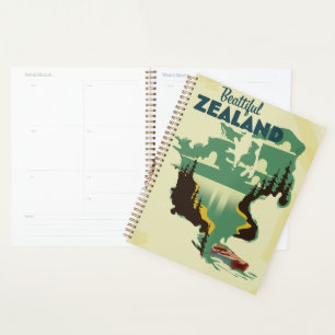 Beautiful Zealand Travel poster Planner