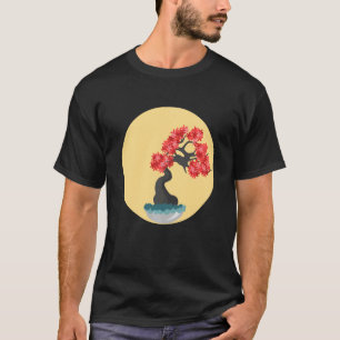 Beautiful Zen Bonsai Tree T Shirt Yoga Circle Grap