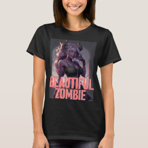 Beautiful Zombie Halloween T-Shirt