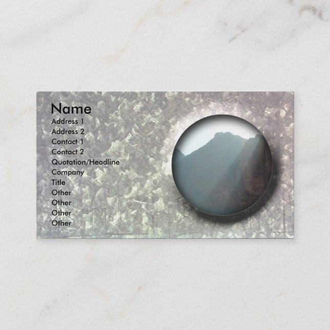Beautifull customisable business card galvanise (Front)
