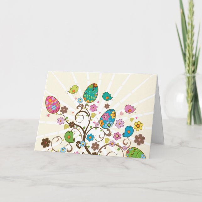 Beautifull East Eggs Design! Holiday Card (Front)