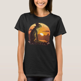 Beautifull Frog Sunset on vintage Frog T-Shirt