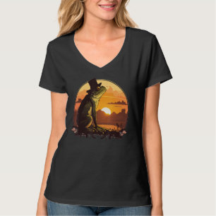 Beautifull Frog Sunset on vintage Frog T-Shirt