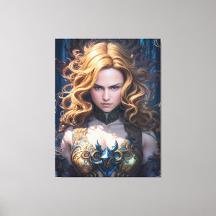 Beautifull Mystical Fantasy Female Canvas Print