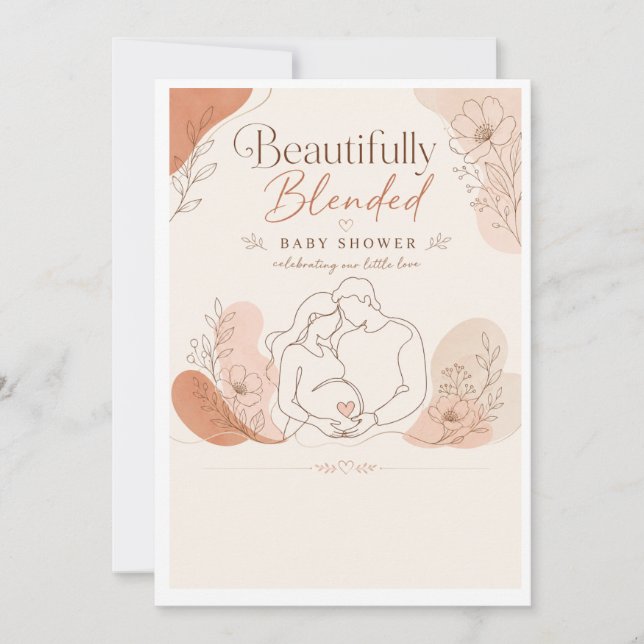 Beautifully Blended Baby Shower Invitation (Front)