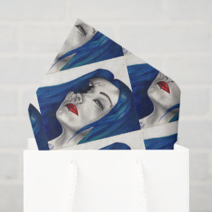 Beautifully Broken Fantasy Goth Horror Surreal Art Tissue Paper