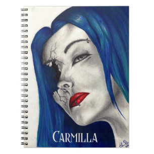 Beautifully Broken Fantasy Horror Goth Girl Art Notebook