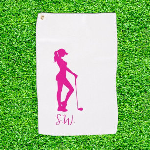 beautifully crafted lady golf towel
