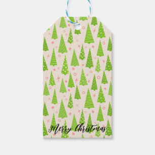 Beautifully Decorated Christmas Tree Gift Tags