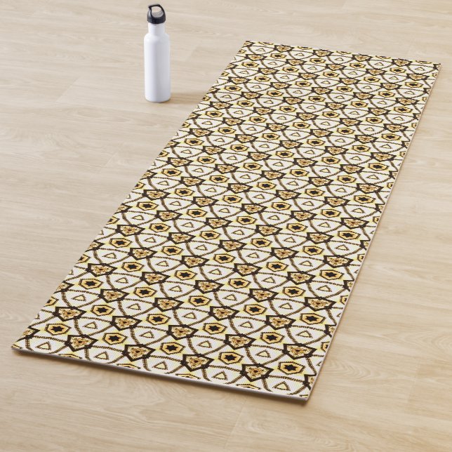 Beautifully decorated yoga mat (In Situ)