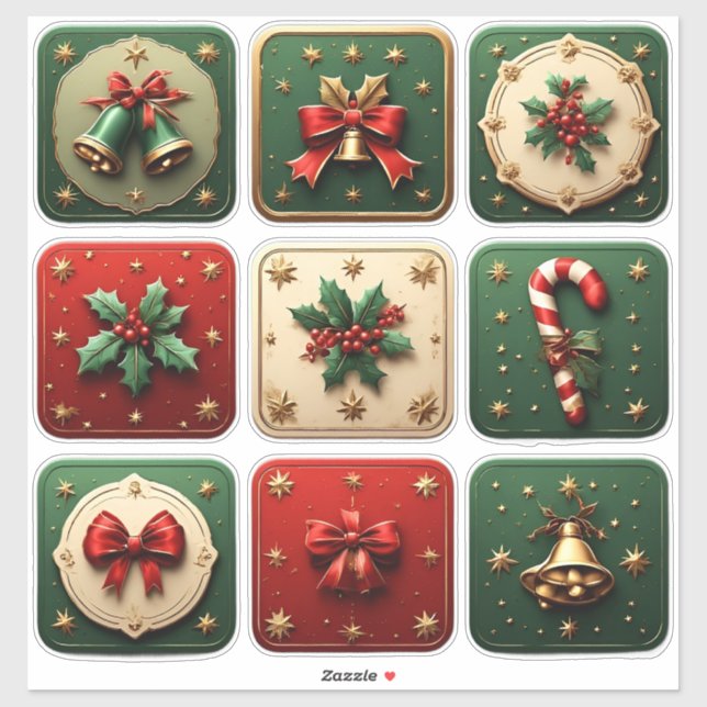 Beautifully designed Christmas cookies (Sheet)