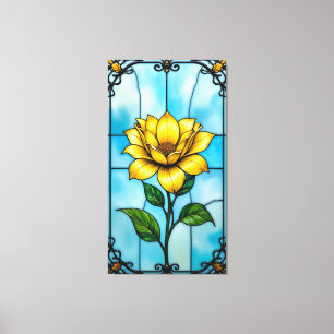 Beautifully designed floral composition canvas print