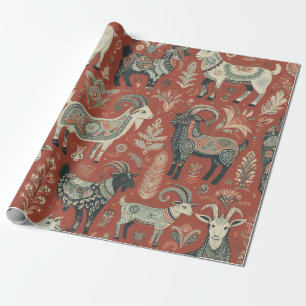 Beautifully Designed Goat Gift Wrap