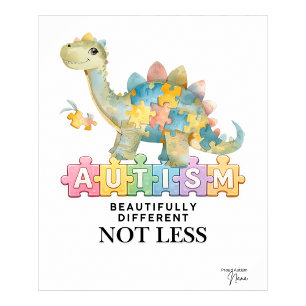 Beautifully different not less   Autism poster 