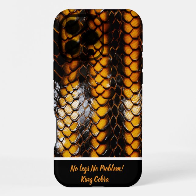Beautifully displayed snake skin patterns iPhone case (Back)