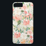 Beautifully Feminine Watercolor Floral Pattern Case-Mate iPhone Case<br><div class="desc">So feminine,  this beautiful phone case features a pattern of watercolor roses,  peonies and assorted blossoms in peach,  pink,  and off-white with scattered greenery.</div>