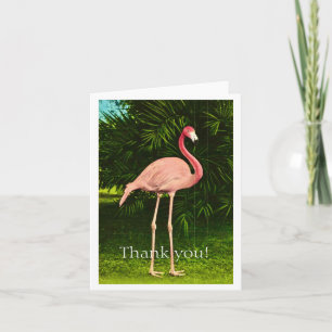 Beautifully Pink Flamingo Thank You Card