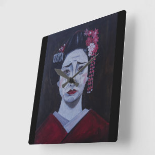 Beautifully Sad Painting by Alfred Fox Square Wall Clock