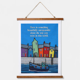 Beautifully Unrepeatable Inspirational Coastal Hanging Tapestry
