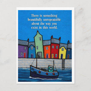 Beautifully Unrepeatable Inspirational Coastal Postcard