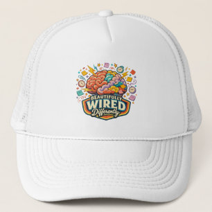 Beautifully Wired Differently Neurodivergent ADHD Trucker Hat