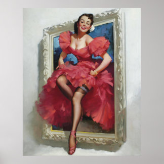 Beautìul Women Step Out Pin Up Poster
