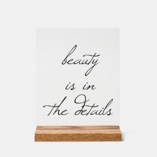 Beauty Acrylic Sign